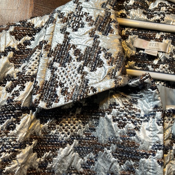 Vintage Metallic houndstooth Coat - Picture 7 of 8